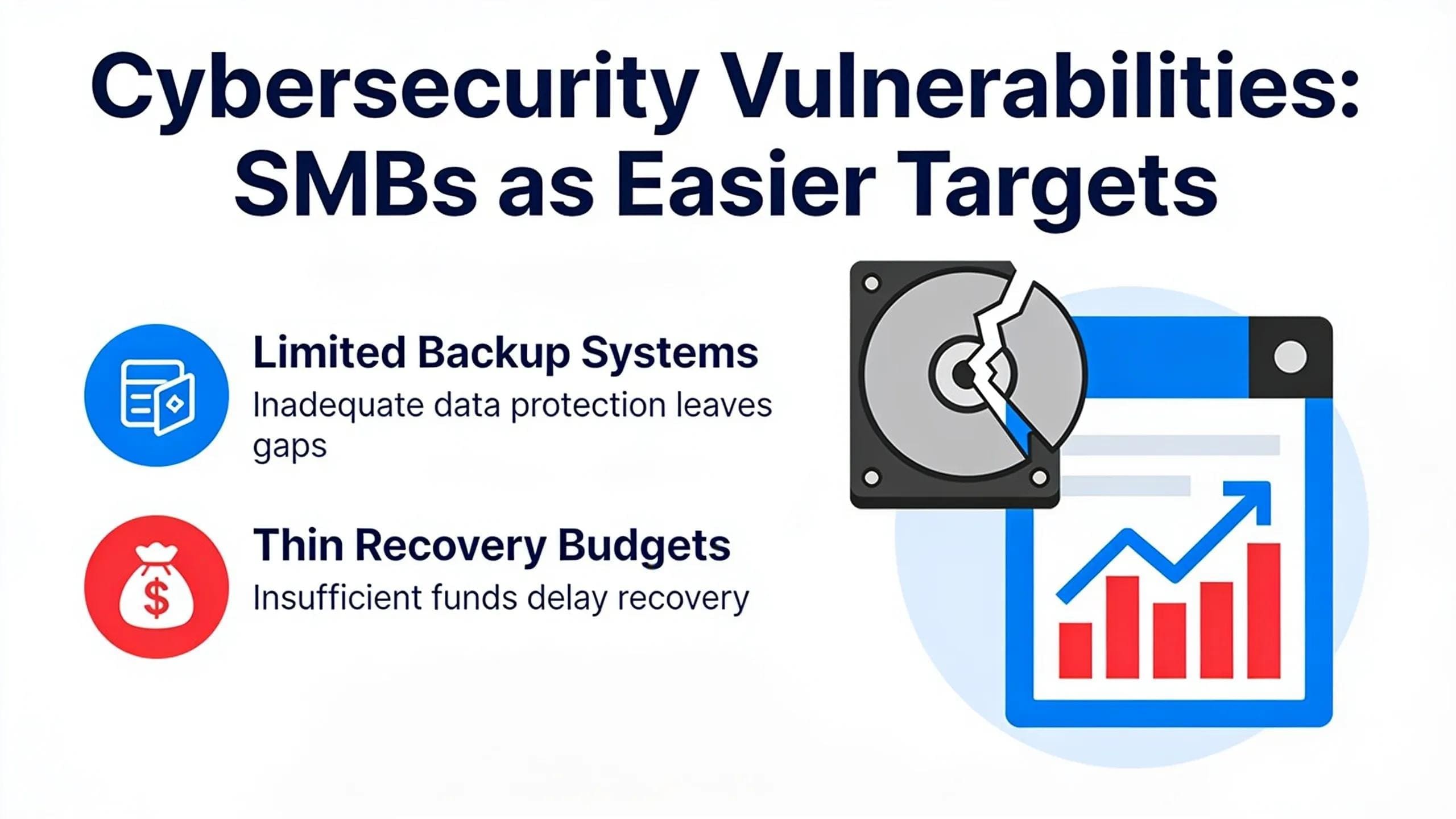 Limited backup systems and thin recovery budgets make small and medium businesses easier targets than