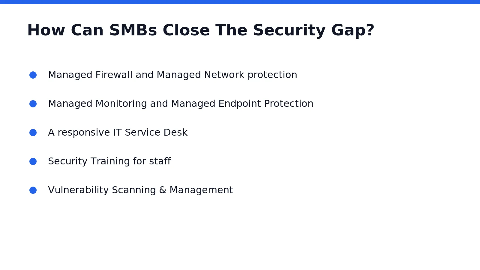 Closing the security gap starts with structure, not more software. Six core pillars anchor
